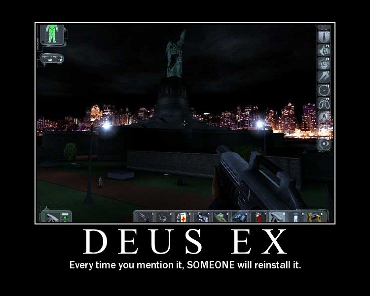 Deus Ex mention reinstall