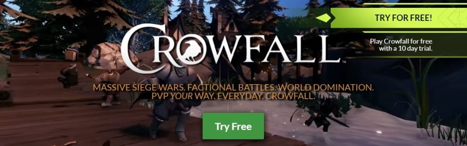 Crowfall abbassa il prezzo e diventa “free to try”, 10 giorni di prova gratuita